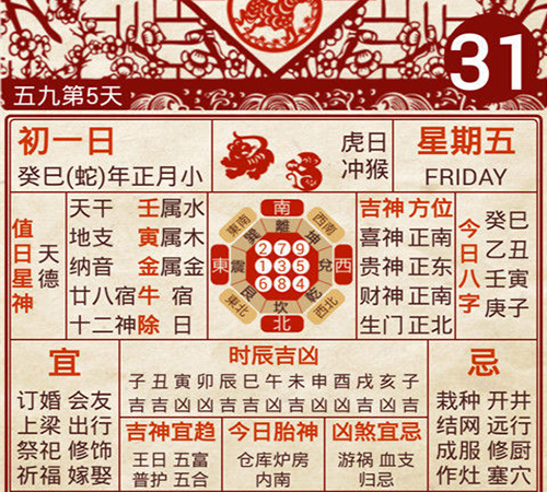 黄历生辰八字婚姻嫁娶方位