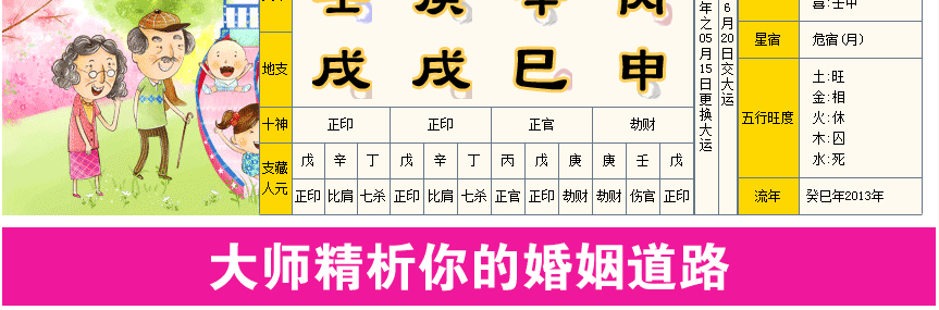 生辰八字测婚姻日子