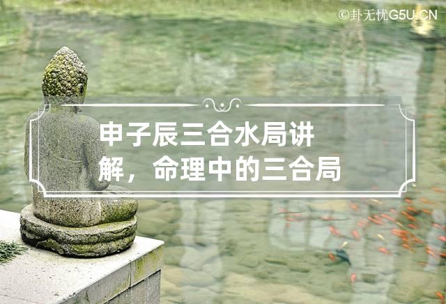 申子辰三合水局讲解,申子辰三合水局八字案例