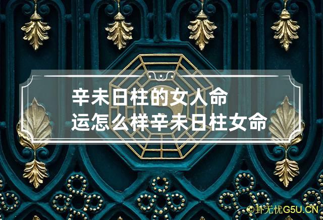 辛未日柱的女人命运怎么样,辛未日柱女命应该从事什么事业