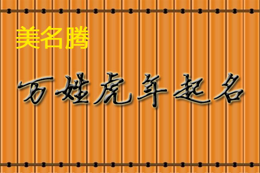 虎年宝宝起名大全男孩单字