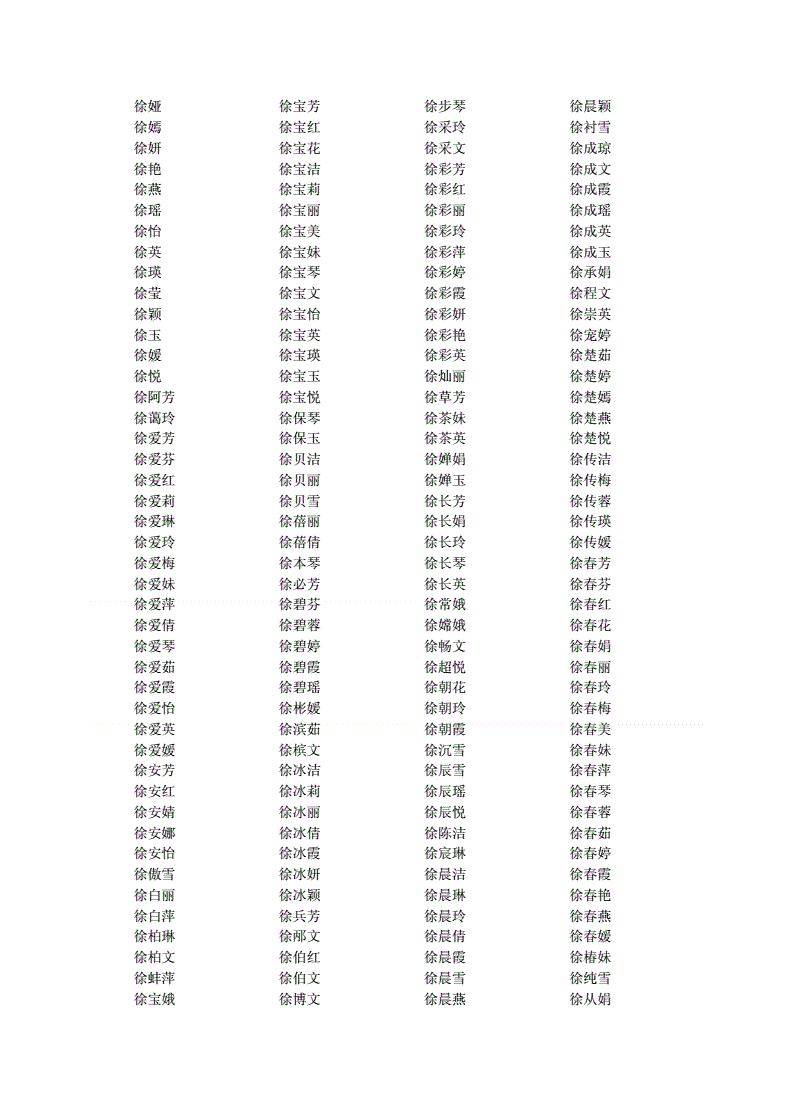 徐姓属虎年生虎宝宝起名