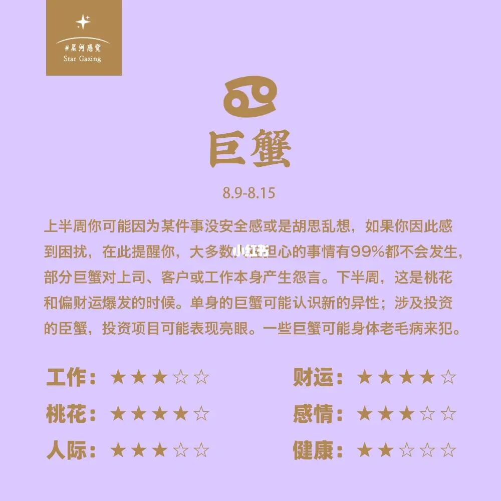 十二星座七月爱情运势