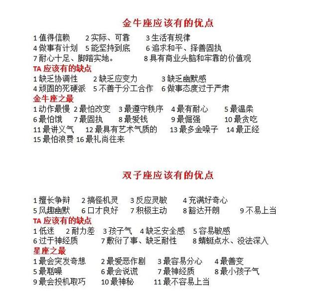 金牛双子座双星座性格